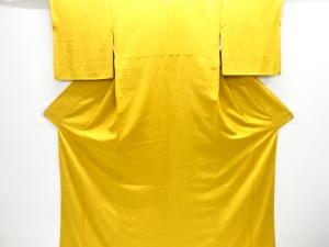 木立模様織出し一ツ紋色無地着物